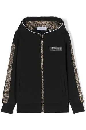 Roberto Cavalli Kapuzenjacke mit Logo-Schild