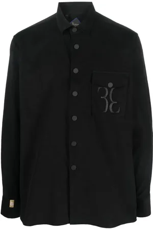 BILLIONAIRE Hemd mit Monogramm-Stickerei