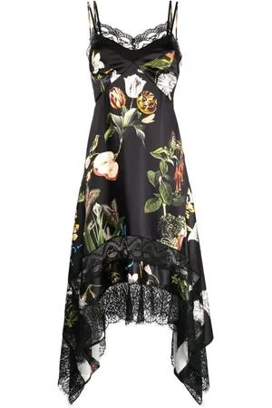 MONSE Asymmetrisches Kleid mit Blumen-Print