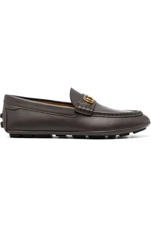 Bally Mokassins mit Logo-Schild