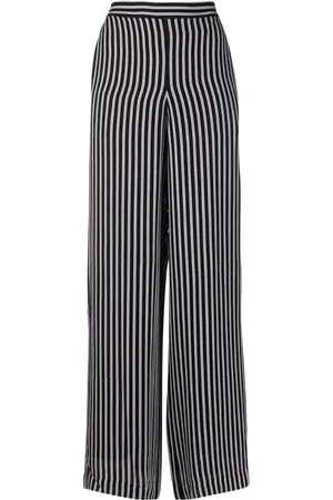 Michael Kors Gestreifte Hose mit weitem Bein