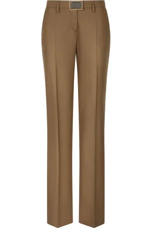 Dolce & Gabbana Gerade Hose mit Logo-Schild