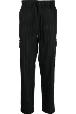 VERSACE Gestreifte Hose mit Kordelzug