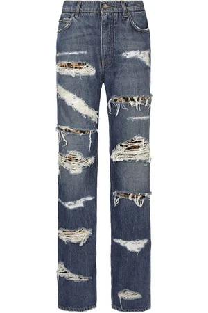 Dolce & Gabbana Gerade Jeans im Distressed-Look