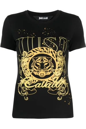 Roberto Cavalli T-Shirt mit Tiger