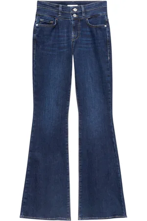 Frame Schlagjeans mit hohem Bund