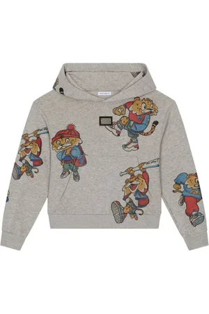 Dolce & Gabbana Hoodie mit Tiger-Print