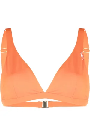Sporty & Rich Triangel-Bikini mit Logo-Print