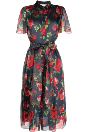 Carolina Herrera Hemdkleid mit Blumen-Print