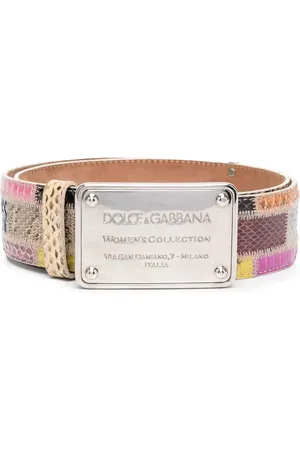 Dolce & Gabbana 2000s Patchwork-Gürtel mit Logo