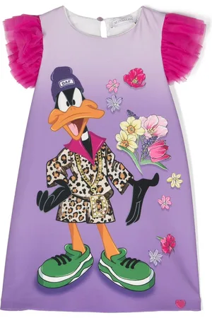 MONNALISA Kleid mit Daffy-Duck-Print