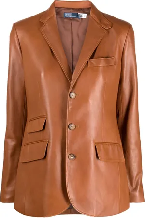 Ralph Lauren Blazer im Leder-Look