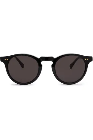 Nialaya Runde Sonnenbrille mit Logo-Print