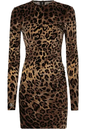 Dolce & Gabbana Minikleid mit Leoparden-Print
