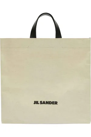 Jil Sander Shopper mit Logo-Print