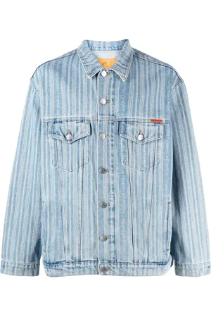 MARTINE ROSE Gestreifte Jeansjacke