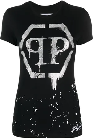 Philipp Plein T-Shirt mit Kristall-Logo