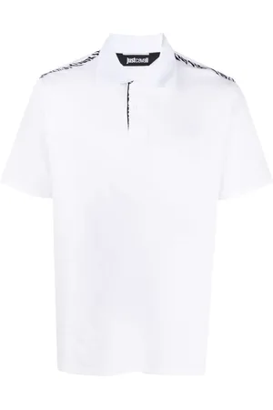 Roberto Cavalli Poloshirt mit Animal-Print