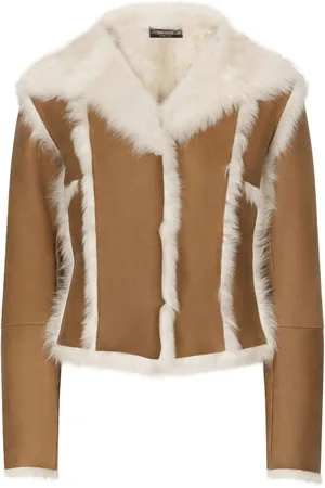 Dolce & Gabbana Lederjacke mit Ziernaht
