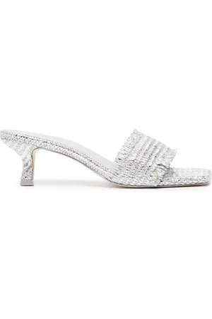 Cult Gaia Metallische Mules 60mm