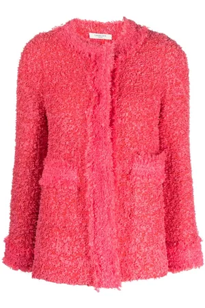 CHARLOTT Tweed-Jacke mit rundem Ausschnitt