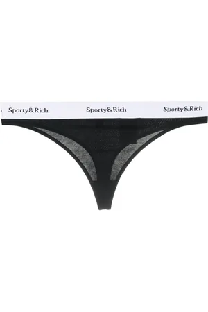 Sporty & Rich Tanga mit Logo-Print