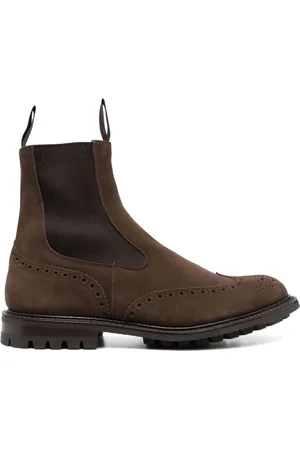 TRICKERS Flint Wildlederstiefel mit Budapestermuster
