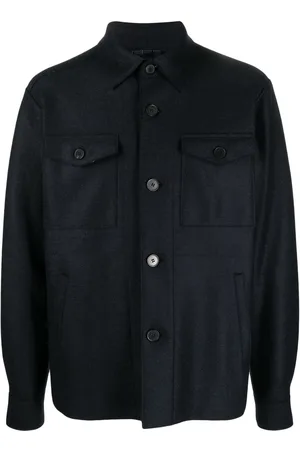 Harris Wharf London Hemdjacke mit Knopfleiste