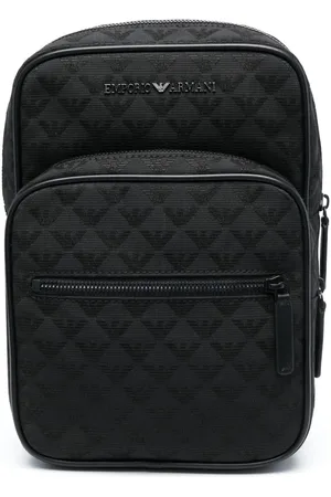 Emporio Armani Jacquard-Rucksack mit Monogramm