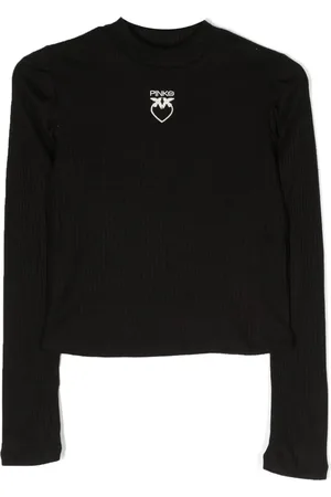Pinko Gerippter Pullover mit Logo-Stickerei