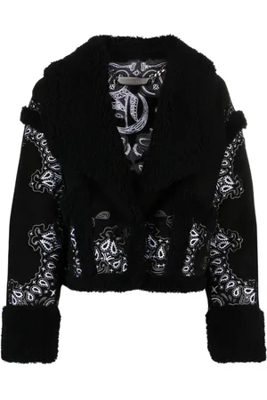 Philipp Plein Shearling-Jacke mit Paisleymuster