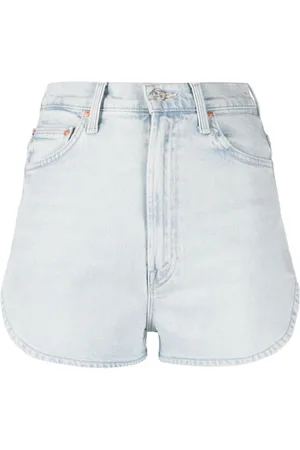 Mother Jeans-Shorts mit hohem Bund