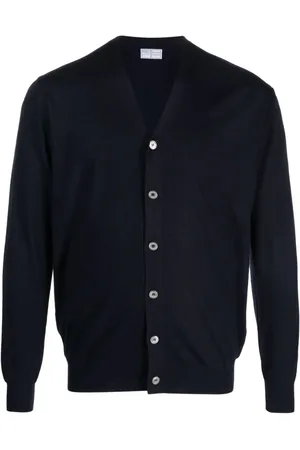 FEDELI Cardigan mit V-Ausschnitt