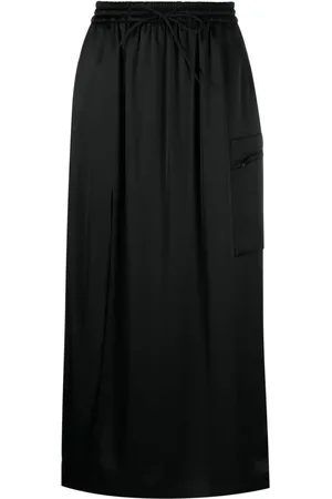 Y-3 Maxirock mit Schlitzen