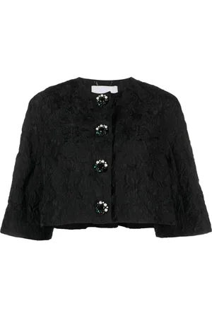 Erdem Strukturierte Cropped-Jacke