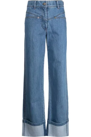 REJINA PYO Weite High-Rise-Jeans