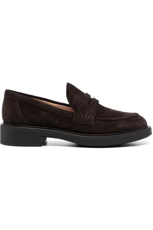 Gianvito Rossi Loafer aus Wildleder