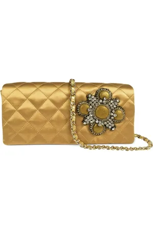 CHANEL Schultertasche mit Strassverzierung