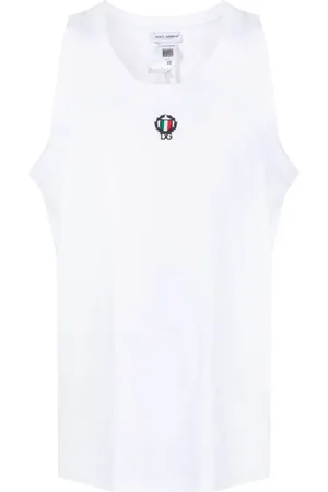 Dolce & Gabbana Trägershirt mit Logo-Stickerei