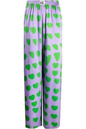 Natasha Zinko Ausgestellte Hose mit Herz-Print