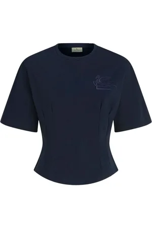 Etro Cropped-T-Shirt mit Pegaso