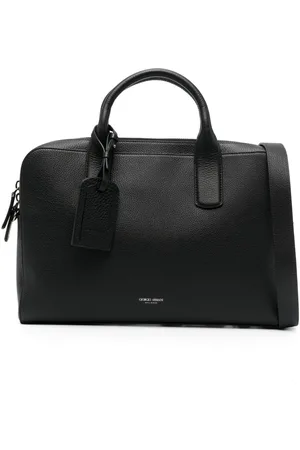 Giorgio Armani Laptoptasche mit Logo-Stempel