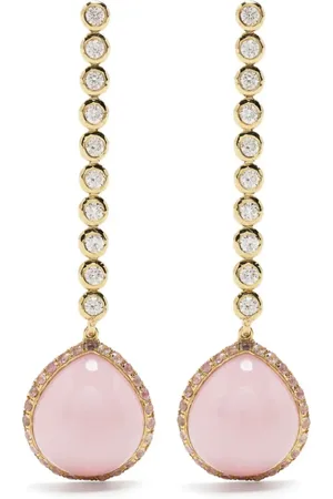 Octavia Elizabeth 18kt Gelbgold-Hängeohrringe mit Diamanten