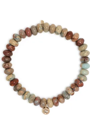 Sydney Evan Perlenarmband mit 14kt Gelbgoldanhänger mit Diamant