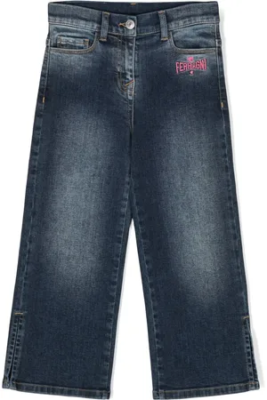 Chiara Ferragni Gerade Jeans mit Logo-Stickerei