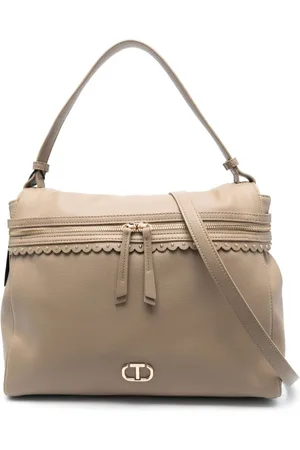 Twin-Set Handtasche mit Logo-Schild
