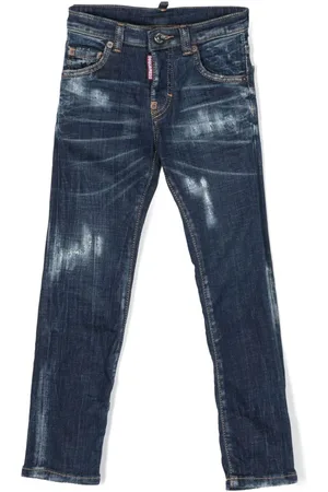 Dsquared2 Gerade Jeans mit Bleach-Effekt