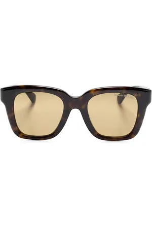 Alexander McQueen Eckige Sonnenbrille in Schildpattoptik