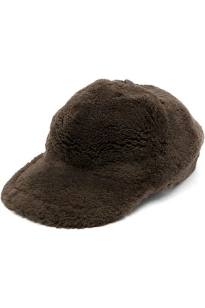 YVES SALOMON Baseballkappe mit Shearling