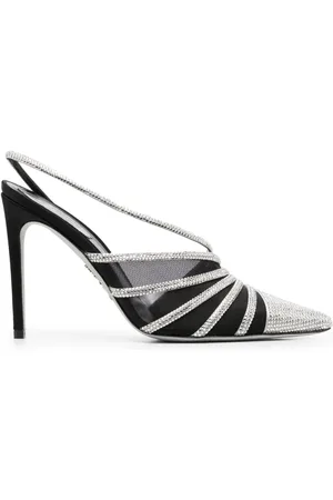 RENE CAOVILLA Slingback-Pumps mit Kristallen